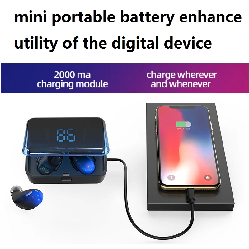ES01 Bluetooth 5 0 наушники-вкладыши TWS с IPX5 Водонепроницаемый 3D стерео Беспроводной