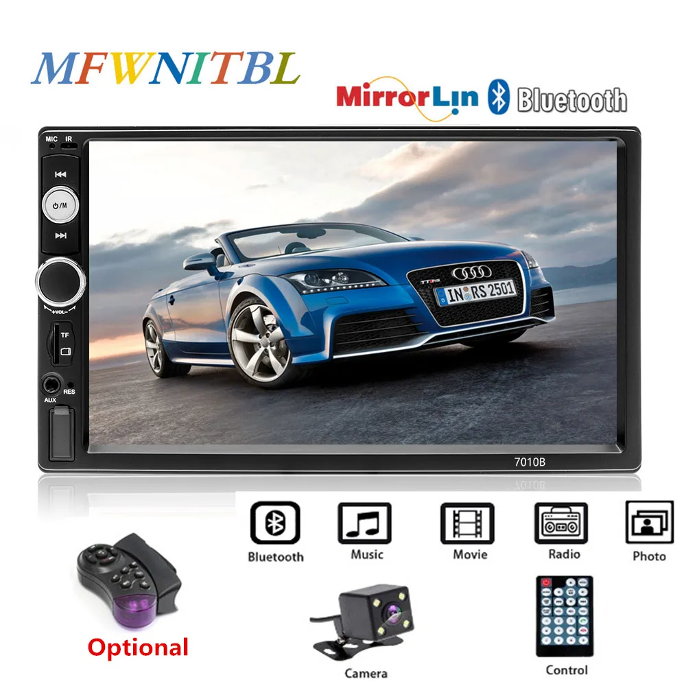 7 &quotмультимедийный плеер автомобильный радиоприемник с Bluetooth автомагнитола 2 din