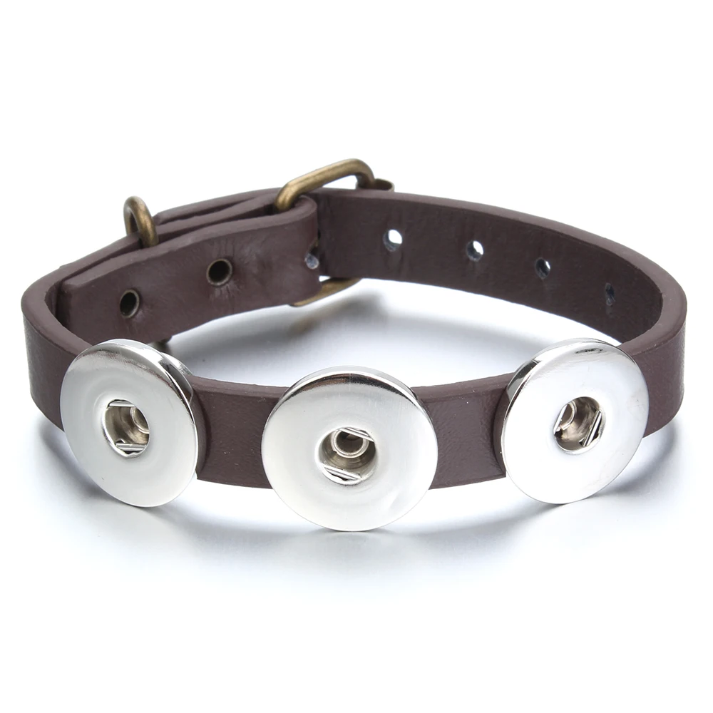 Лидер продаж 18 мм кнопки браслет часы для щелкает ювелирных изделий простые