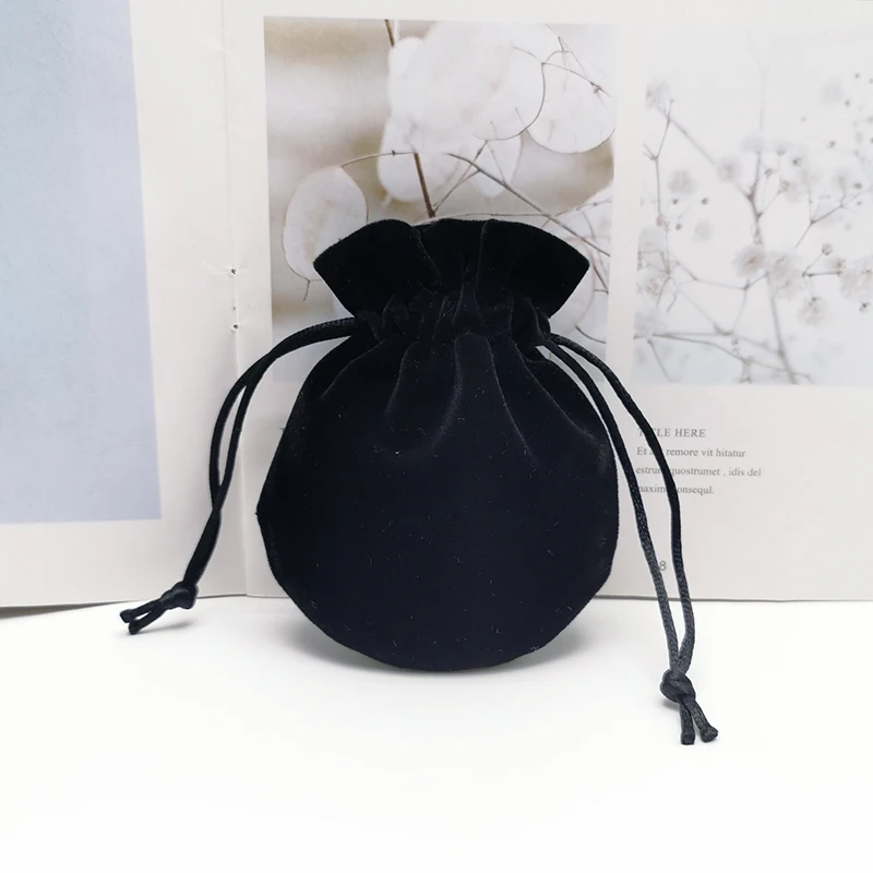 Слоновой кости Calabash упаковка Шнурок Бархатный Мешок Саше подарочный мешок ювелирные изделия свадебные конфеты вечерние Бусины Контейнер для хранения 6x13 9x11cm