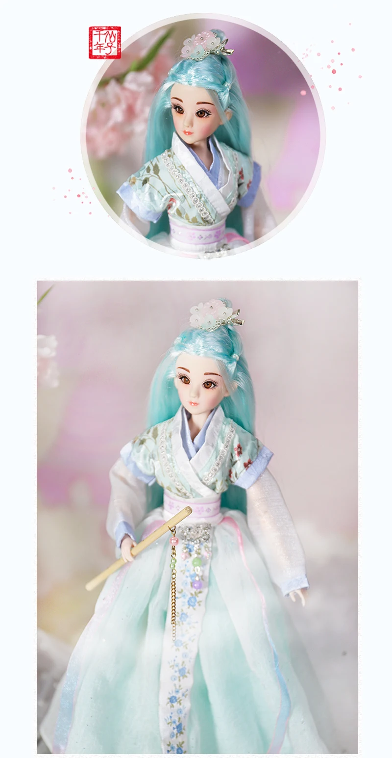 Мм девушка 1/6 BJD кукла Очарование Востока имя в цветочном потоке включая одежду подходит для ручная работа кукла Pullip, Ледяной, Blyth, Licca