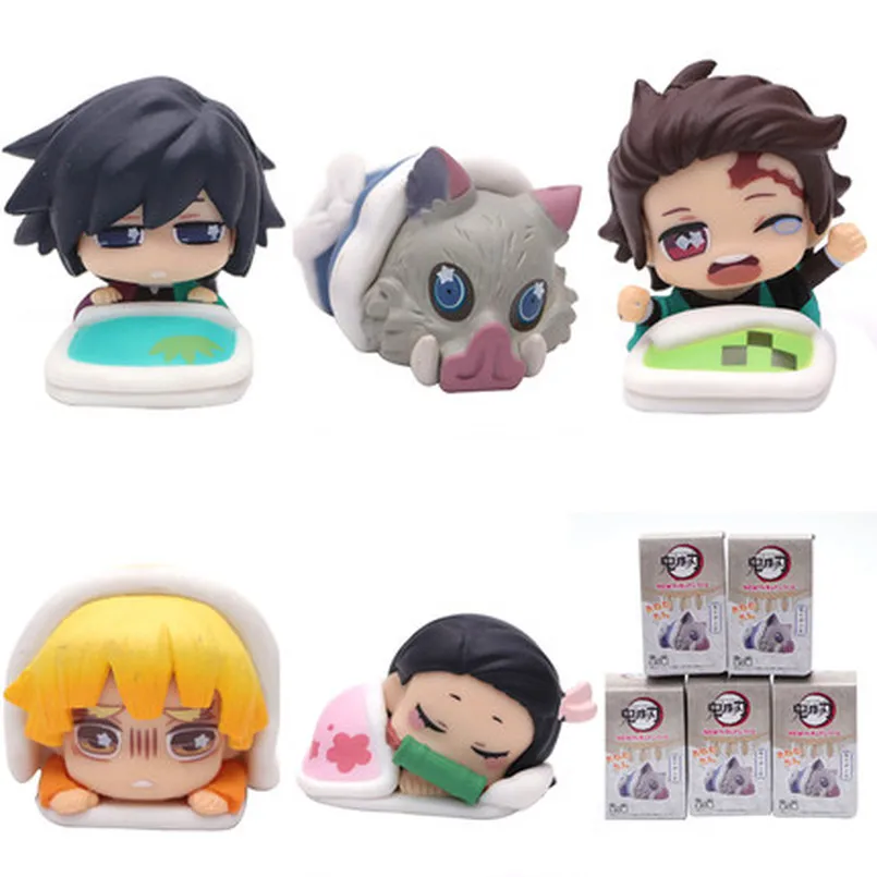 Экшн фигурка из ПВХ no Yaiba Nezuko Tanjirou Zenitsu Giyuu Inosuke 5 шт./компл. см|Игровые фигурки и