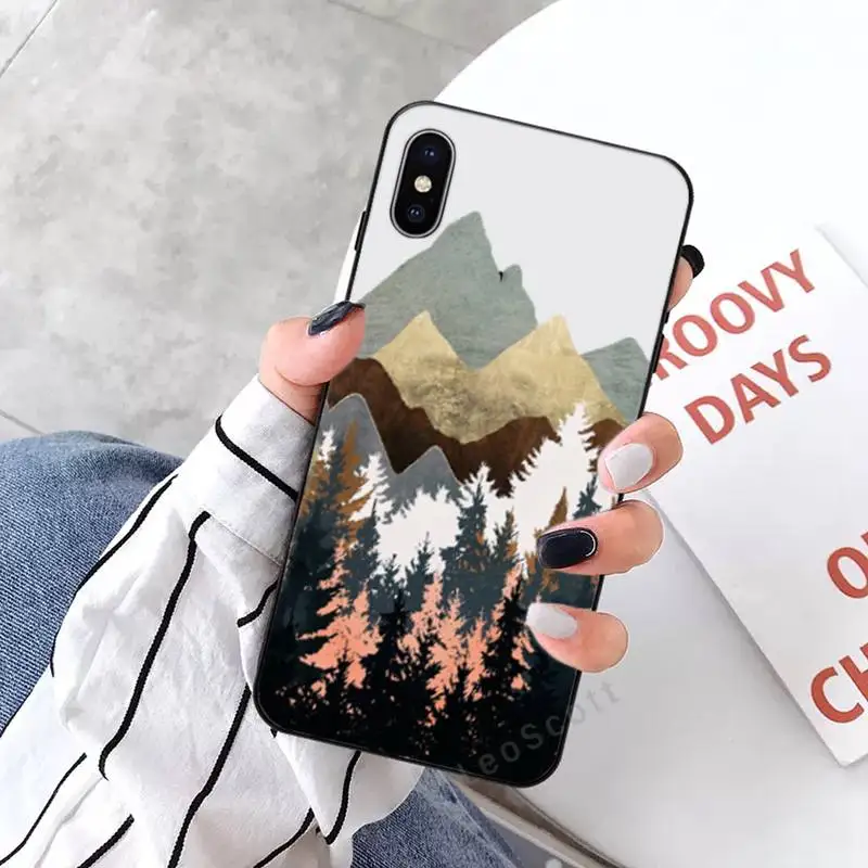 

Mountain Marble Moon Phone Cases for iPhone 11 12 mini pro XS MAX 8 7 6 6S Plus X 5S SE 2020 XR