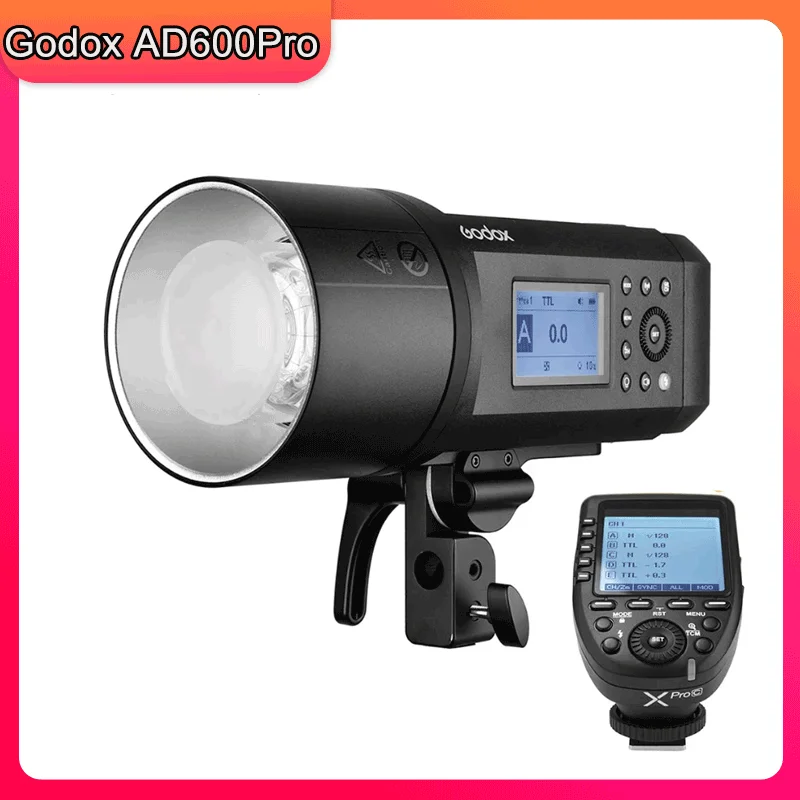 

Godox AD600Pro AD600 Pro 600Ws TTL HSS Outdoor Flash 1/8000S Li-on Battery with Godox 2.4G Wireless X System / Xpro Transmitter