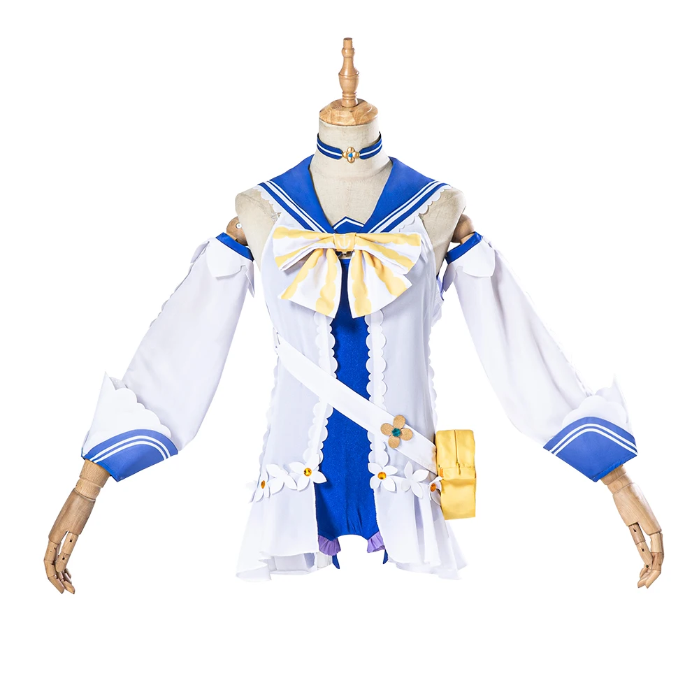 

Genshin Impact Barbara костюм для косплея летний Блестящий купальник C00493