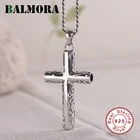 Мужской кулон в этническом стиле BALMORA, кулон из серебра 925 пробы с крестом и принтом, христианские украшения без цепочки