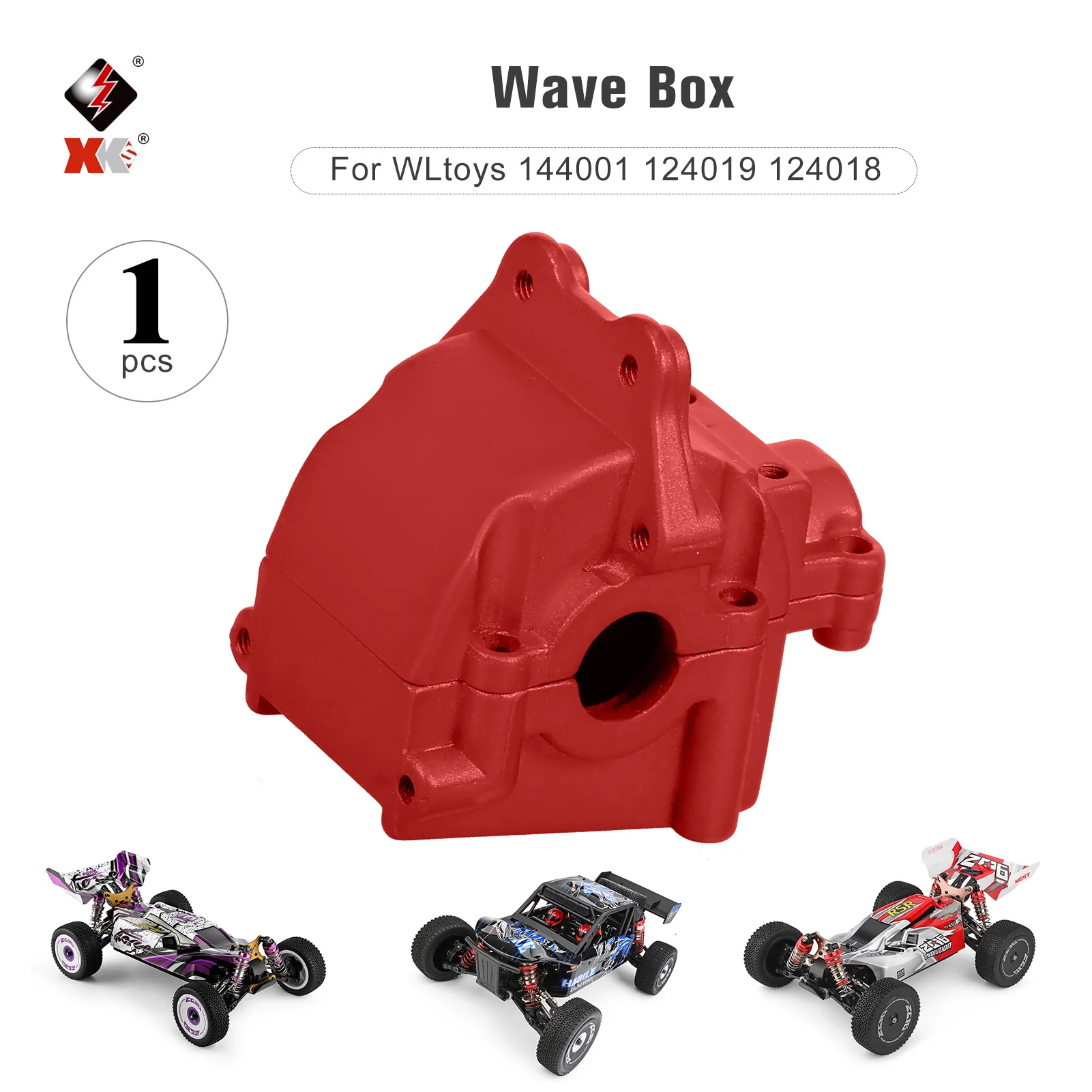 

for WLtoys 144001 124019 124018 4WD 1/12 1/14 RC Car Metal Wave Box Gearbox