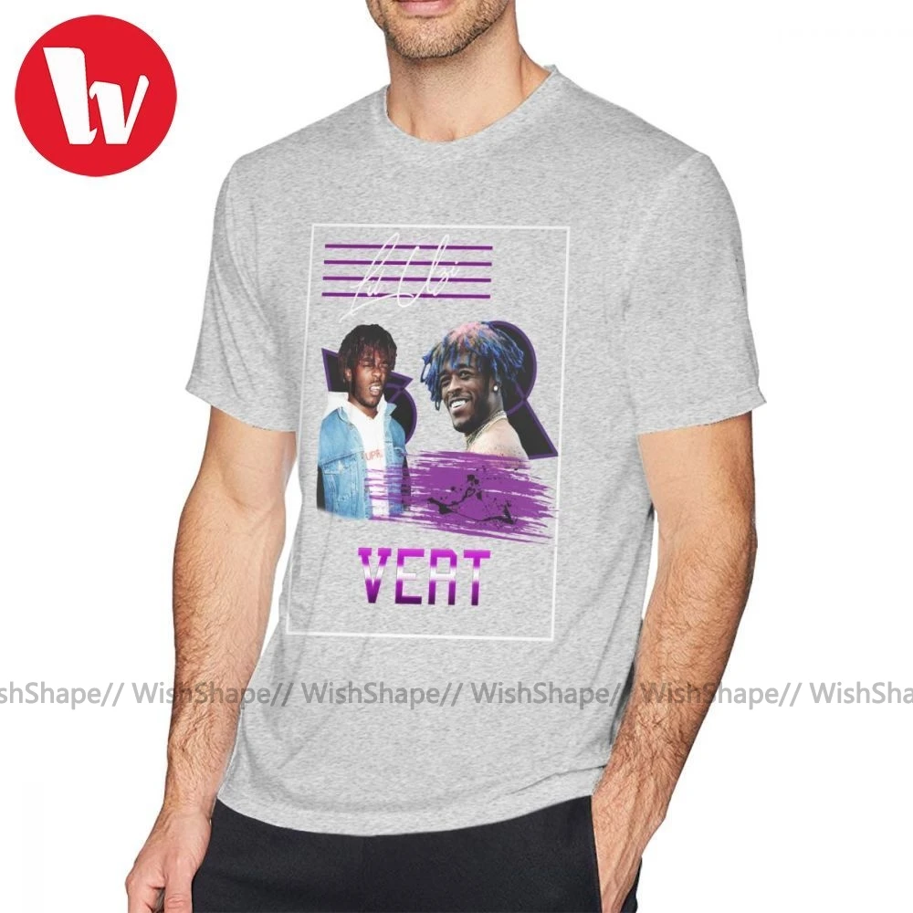 Lil Uzi Vert футболка LUV оверсайз Базовая Хлопковая мужская с короткими рукавами