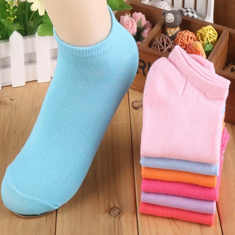 

5 pair/lot Women Cotton Socks 5 Candy Colored Female Casual Sock Dot Cute Socks Ladies Cheap Good Quality S82