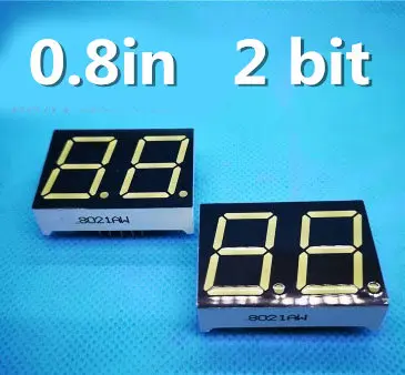 ЖК-дисплей 0 8 дюйма 7-сегментный красный/синий/зеленый/белый светодиодный дисплей