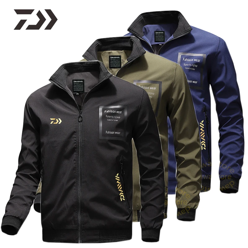 Куртка Daiwa для рыбалки Мужское пальто повседневная одежда с карманами уличная