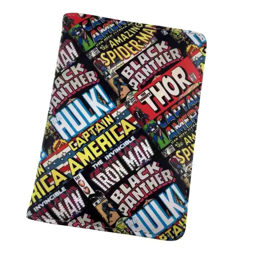 Style 7 Marvel, Бэтмен, Супермен, Дэдпул, Обложка для паспорта, держатель для ID карты, папка для хранения, сумка, аксессуары для путешествий, для мужчин, женщин, мальчиков, девочек, подарок - Цвет: Style 7