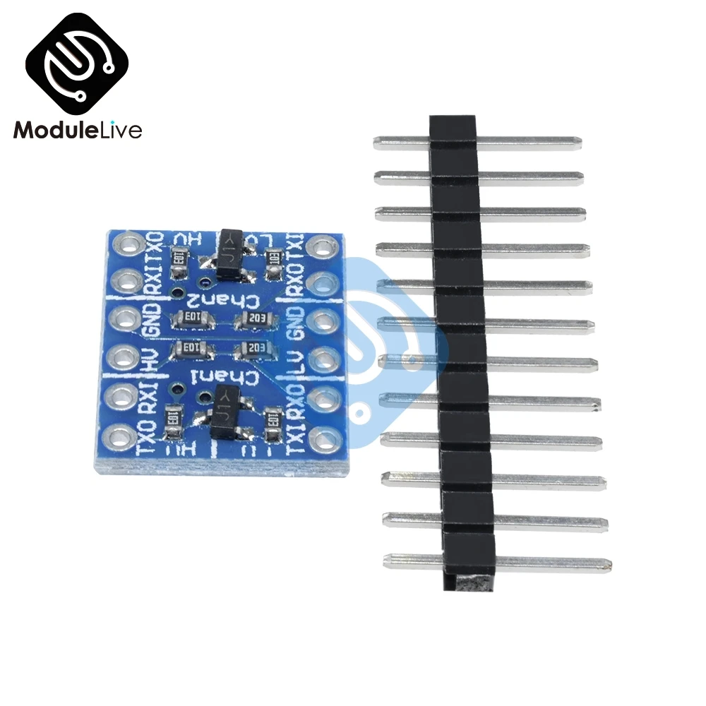 Двухканальный 2-канальный IIC I2C преобразователь уровня логики двунаправленный