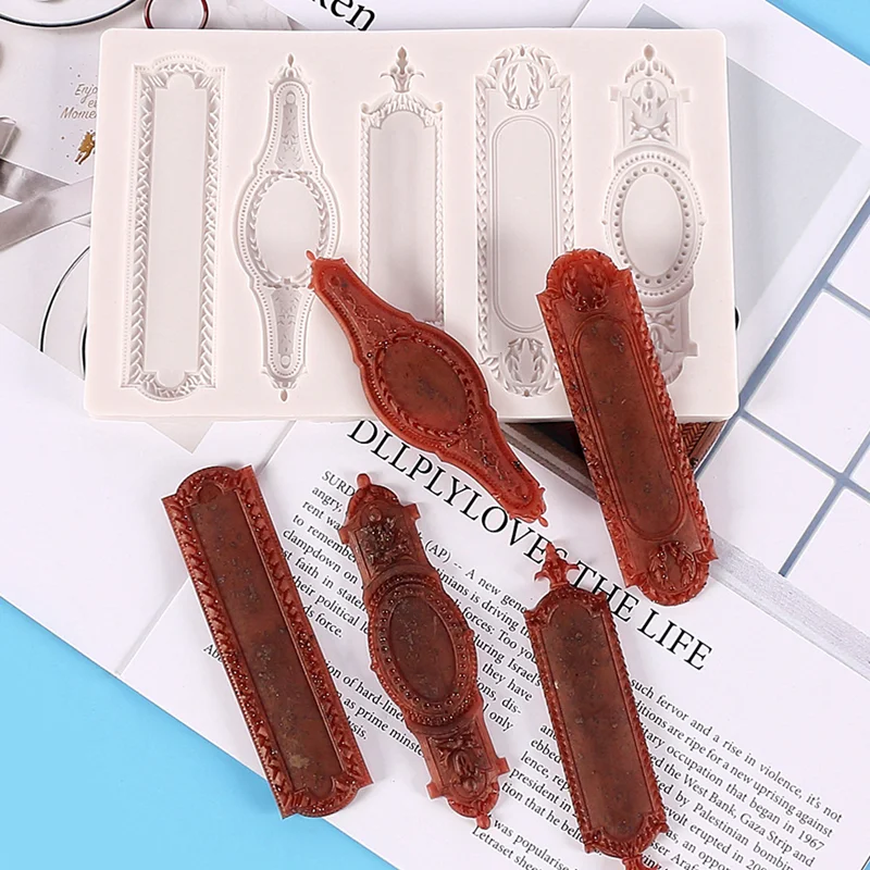 Длинная фоторамка в европейском стиле силиконовая форма кухонный инструмент для