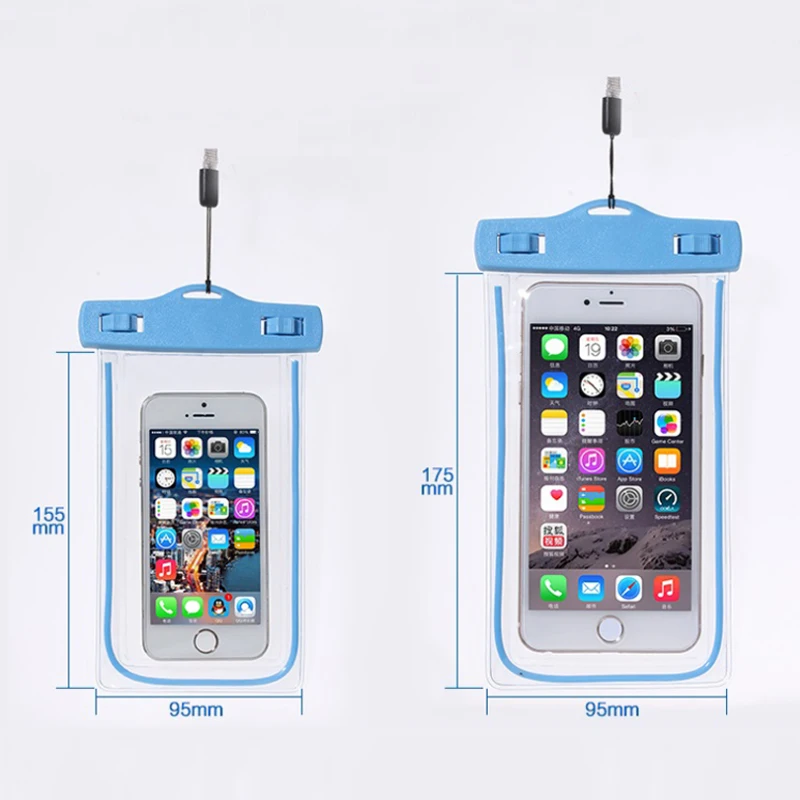 Универсальная водонепроницаемая сумка для мобильного телефона со светящимися