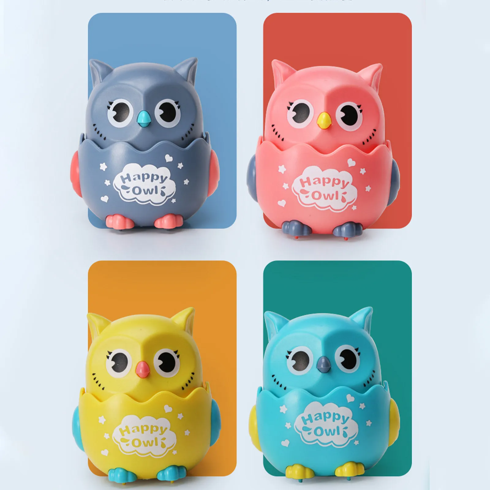 

Pressing Owl Toy Pull Back Small and Portable Gift Cute Owl Partner Toys 3-10 Years Old Boy Girl Creative Gift for Kids