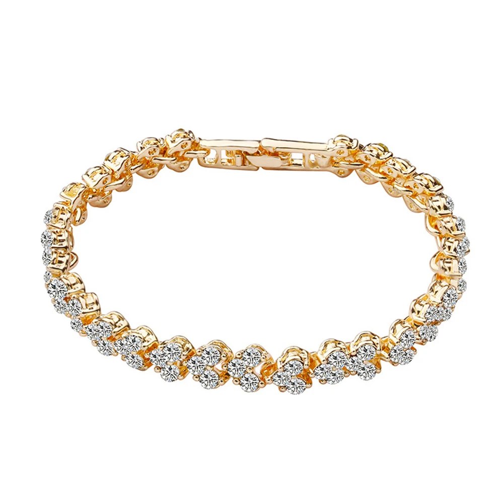 Для женщин браслеты на запястье в виде Мода Полный кубического циркония