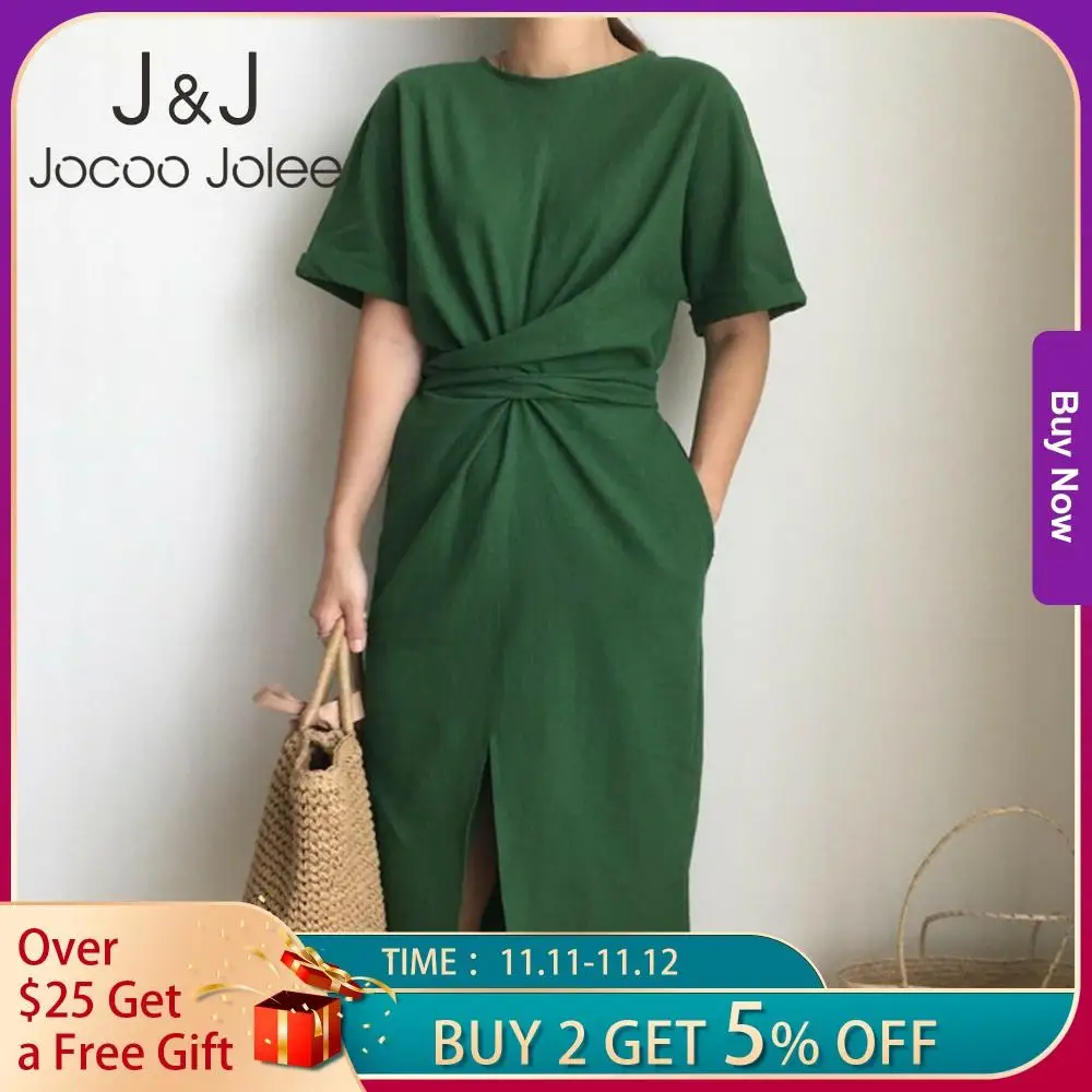 Платье женское длинное в Корейском стиле Харадзюку облегающее цельнокроеное с