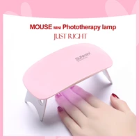 aomeina mini 6w nail dryer machine portable 6 led uv manicure lamp nails usb cable home use nail lamp for drying nails