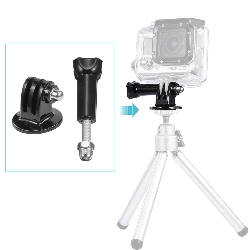 

Sports Camera Selfie Stick Adapter For Gopro Tripod Monopod Holder Mount Adapters with Long knod Screw Adaptor