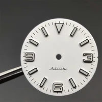 mechanical watch dial 28 5mm literal plate bright c3 green luminous dial accessories modified parts for nh35 movement