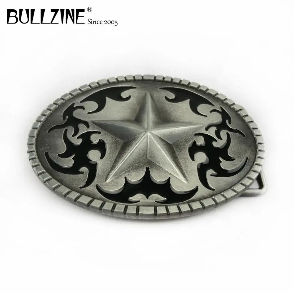 В Bullzine звезды пряжки ремня с оловянной отделкой FP 03379 подходит для детей на