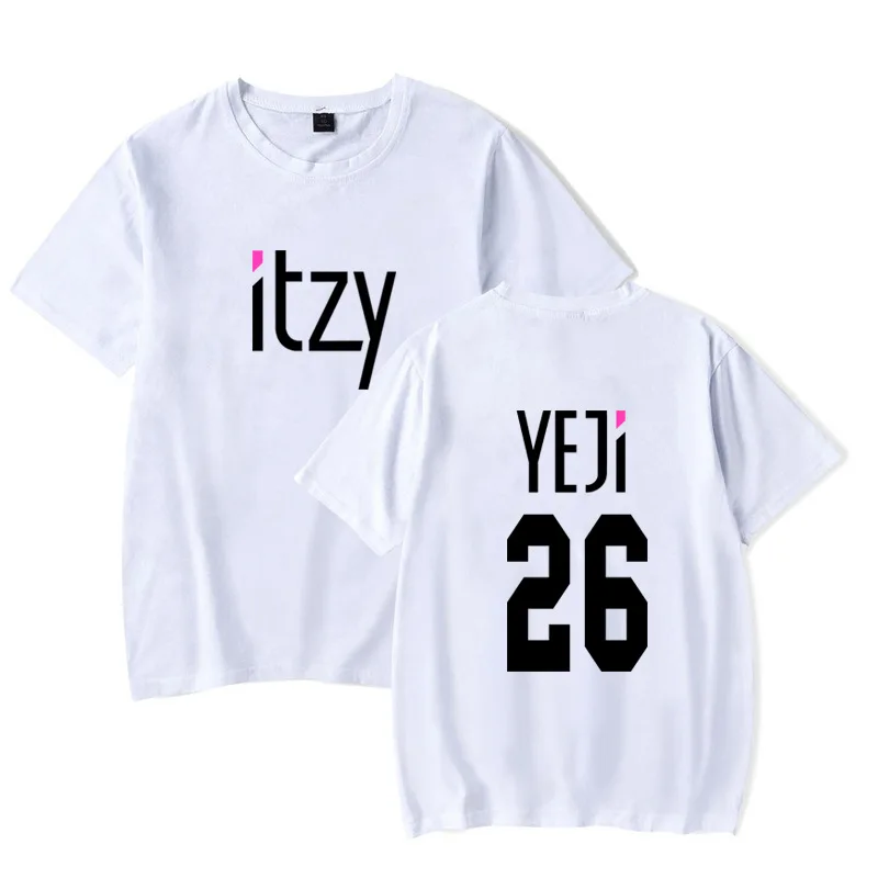 Футболка Kpop ITZY New Album IT'z ME футболки с принтом Lia 21 Yu Na 09 модные парные Топы