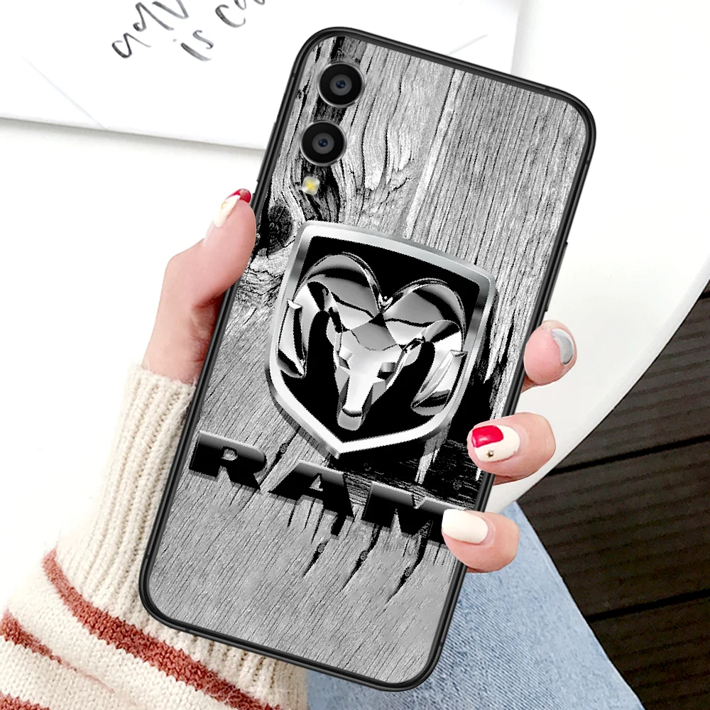 

luxury RAM Dodge Car Phone Case For Huawei Honor 6A 7A 7C 8 8A 8X 9 9X 10 10i 20 Lite Pro Play black Etui Trend Bumper Silicone