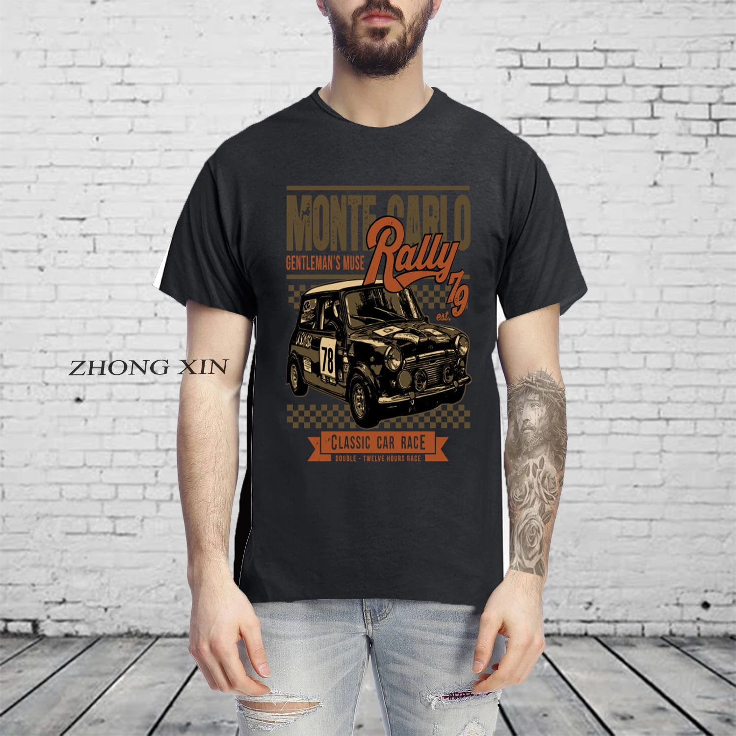 

Retro The Italian Trio Mini Cooper T Shirt Trendy Car Trendy T-Shirt Men's Cotton T-Shirt Hip Hop T-Shirt Harajuku