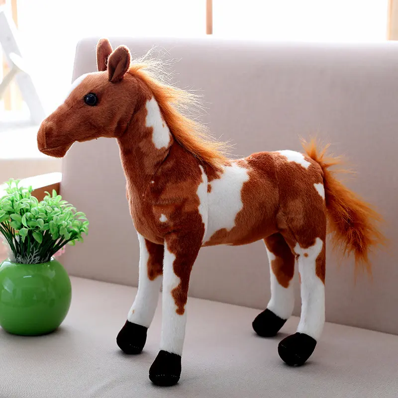horse C 120 см полный размер варианты Аутентичные Моделирование Тигр плюшевые гигантский Тигр король джунглей плюшевые игрушки кукла рождественские подарки для детей - Цвет: horse C