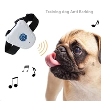 1pc ultrasonic pet dog accessories anti bark no barking electric shock vibration pet dog training collar stopper po062