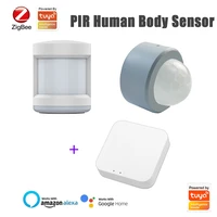 tuya motion sensor smart human body sensor body movement wireless zigbee tuya gateway hub built in battery passive infrared