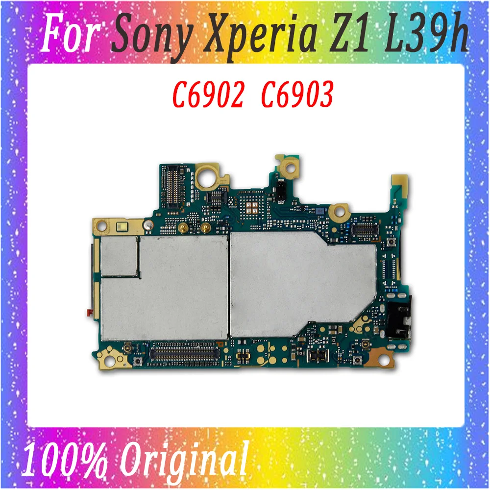 Логическая плата для sony Xperia Z1 L39H C6902 C6903 материнская полная функция логическая с