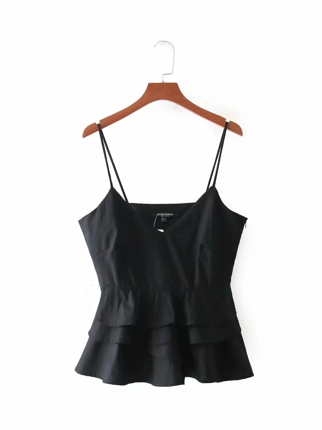 Летняя новая Стильная приталенная однотонная блузка в западном стиле с