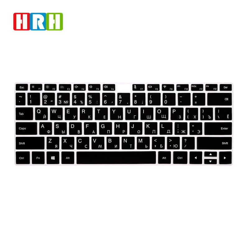 

HRH High Quality Ultra-thin Durable Russian Silicone Keyboard Covers Keypad Skin Protector Film For Huawei Matebook X Pro13.9