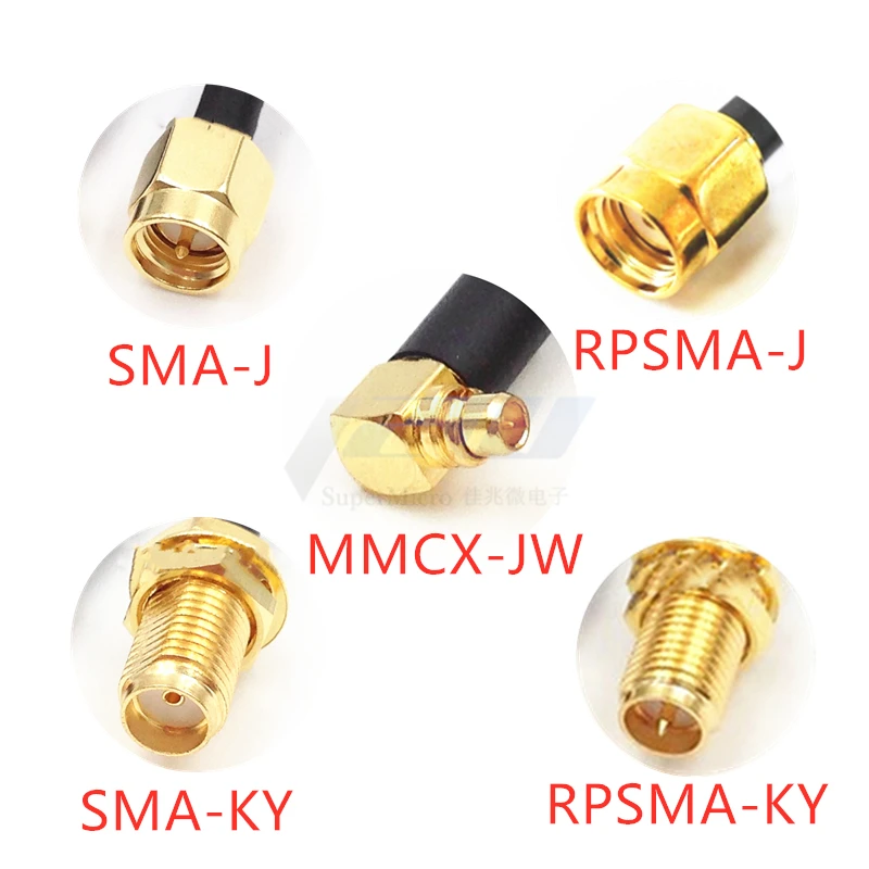 Бесплатная доставка MMCX J изогнутый штекер к SMA K женский RG316 линия sma