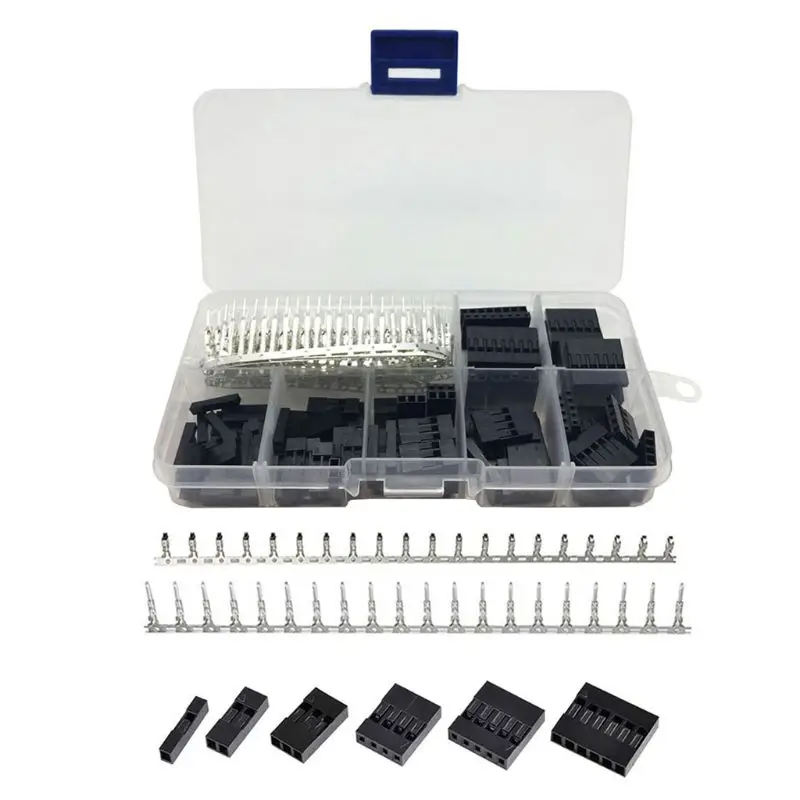 Комплект с клеммной коробкой и электронным разъемом 310 шт. 2 54 мм разъем типа папа