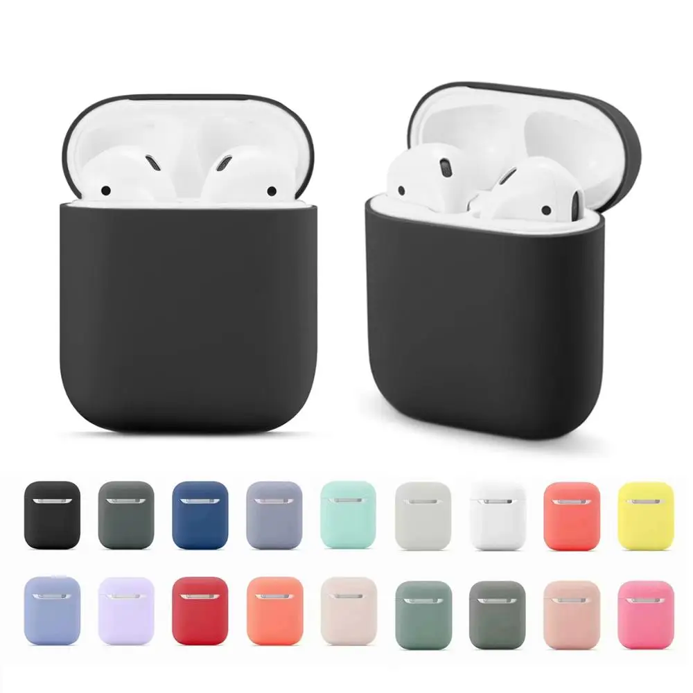 Мягкий силиконовый чехол s для Apple Airpods 1/2 защитный беспроводных Bluetooth наушников Air