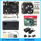 Raspberry Pi 4 Model B(4 ГБ8 ГБ) + X825 V1.5 2,5 дюйма SATA SSD и HDD SATA плата + подходящий металлический чехол + X735 V2.5 Power Mgnt плата в комплекте