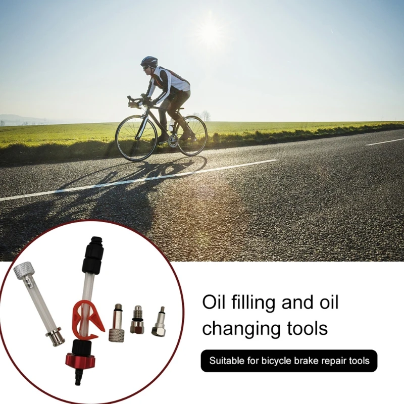F2TC Durable Bicycle Bleed Kit Disc Brake Oil Bleed Kit for Sram Guide Bleed Edge Level Code Bicycle Bleed Kit Tool