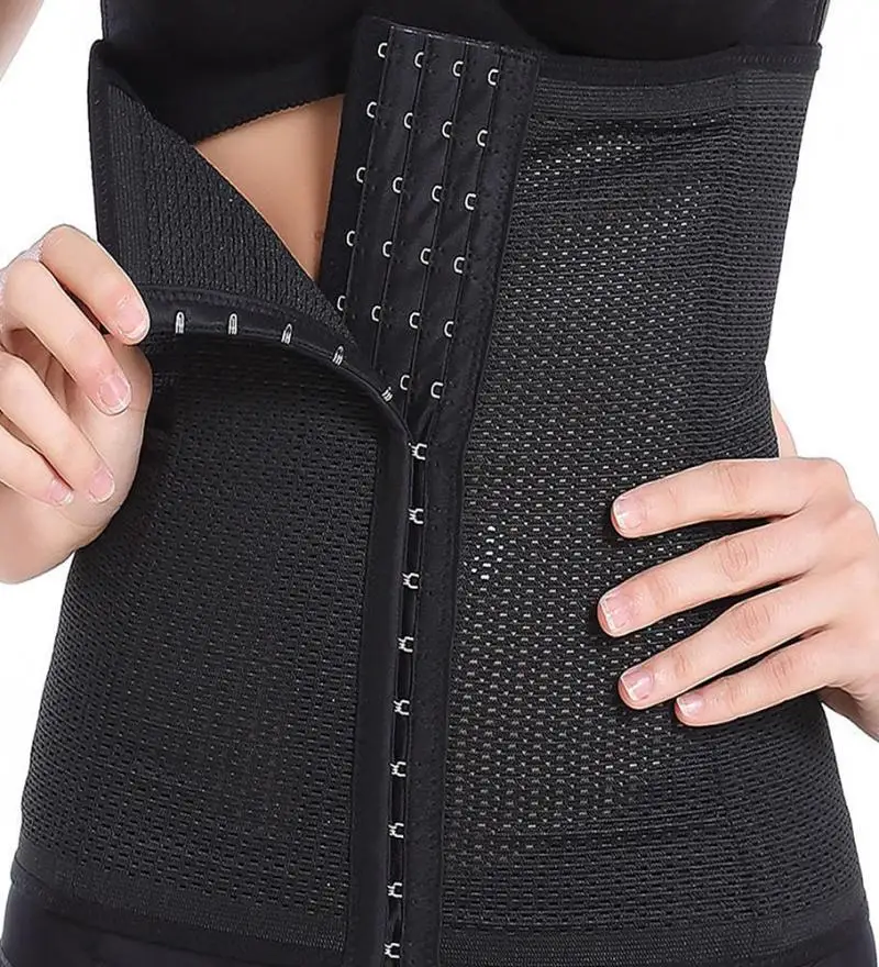LELINTA черная ткань дышащий пояс для талии коррекции фигуры моделирующий корсет