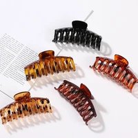 hot sale 1pc woman solid color claw large barrette crab hair claws bath clip ponytail clip for women girls hair accessories gift