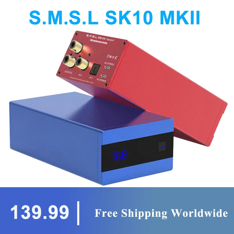 SMSL SK10 MKII Sanskrit 10th AK4493 24Bit /384KHZ DSD256 высококлассный DAC декодер|Цифро-аналоговые