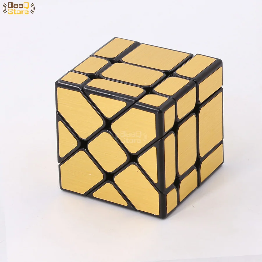 Mofangjiaoshi Fisher золотистый серебристый матовый скоростной куб 3x3x3 необычная форма