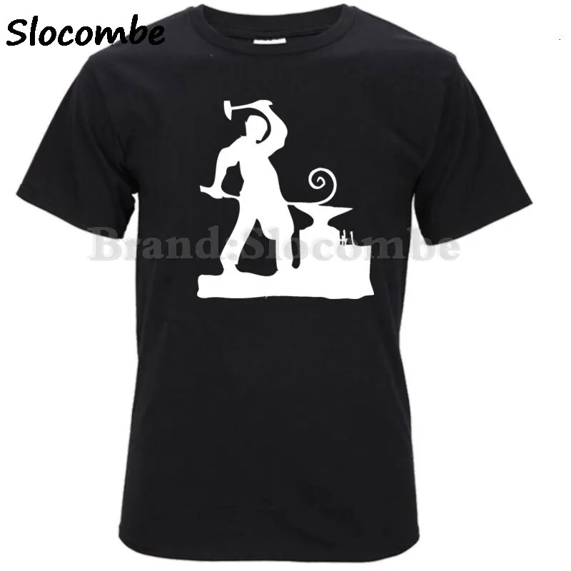 Футболка в стиле панк хлопок без веб-сайта инструменты для Кузнецов Мужская