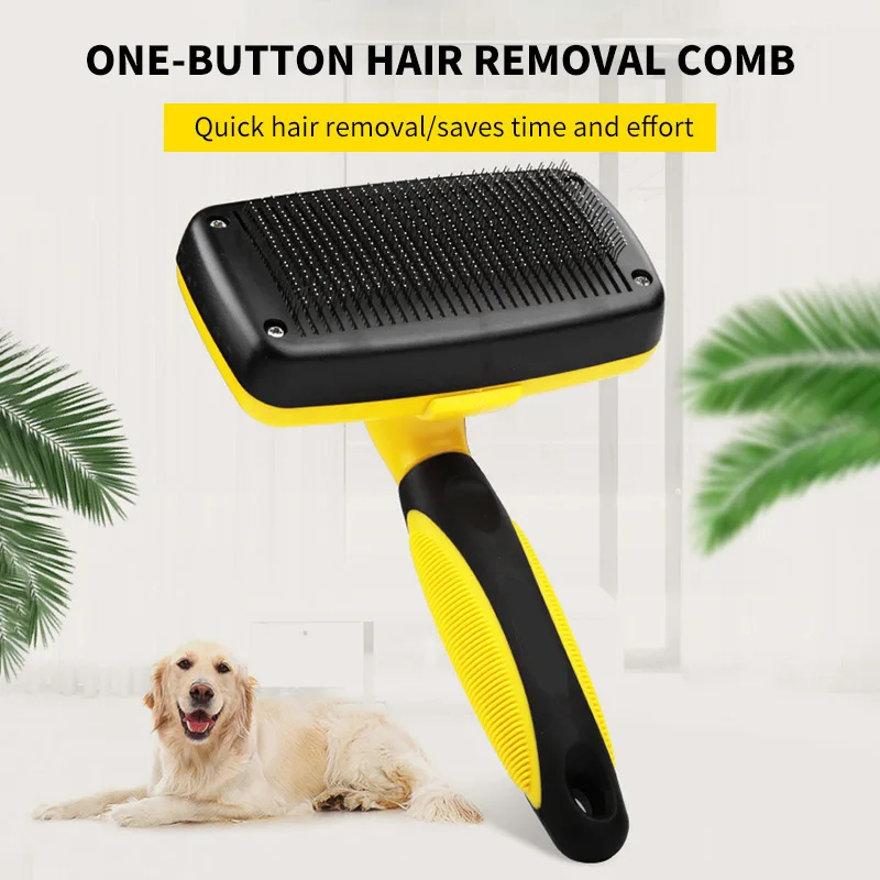 

Self Clean Hair Dog Brush Slicker Comfortable Small Large Dog Comb Pet Grooming Tools Cat Fits Various Hair dog brush