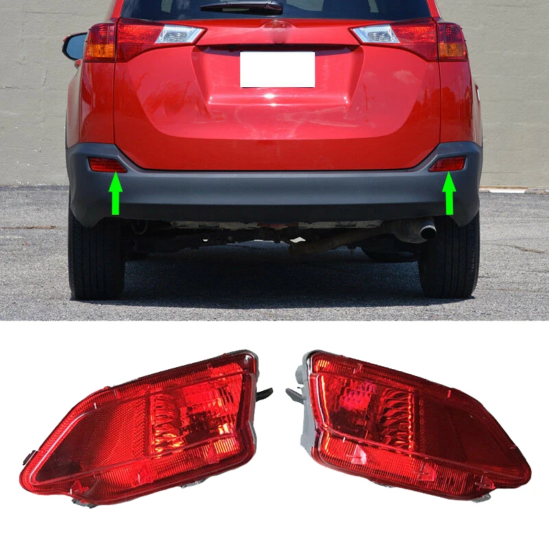 2Pcs Rear Bumper Reflector Lamp for Toyota RAV4 2013-2015 81490-42050 | Автомобили и мотоциклы