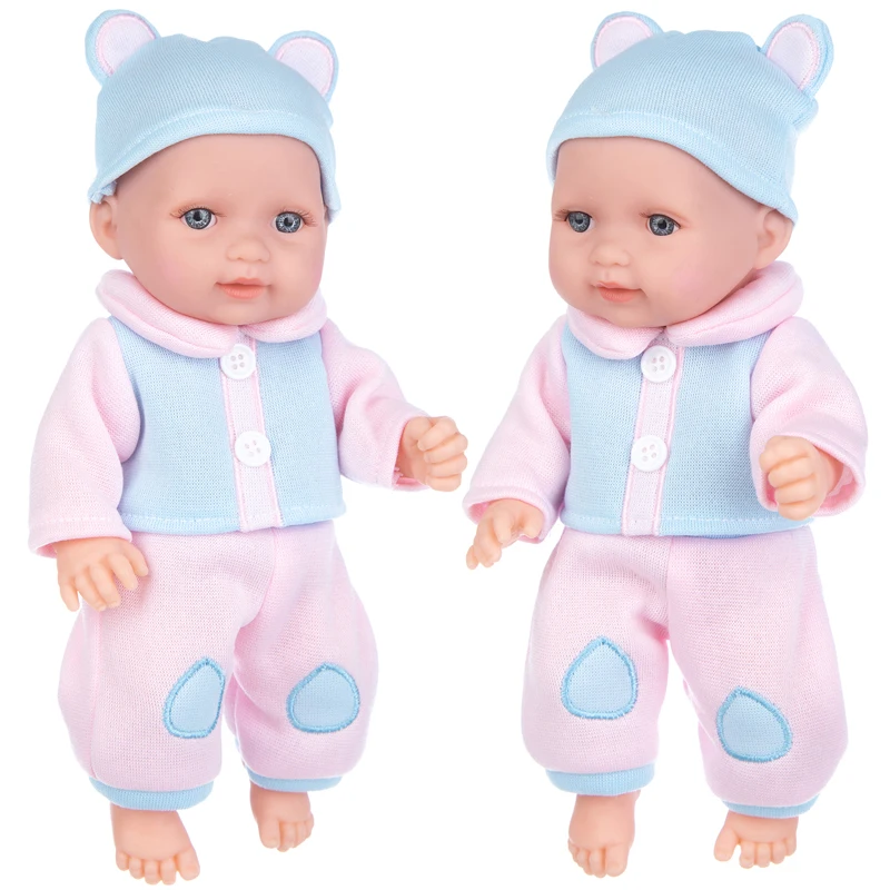 Новинка 11-дюймовая белая кожа Спящий ребенок имитация младенца кукла-рождение