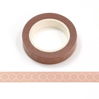 1pc 10mm x 10m white circle grey color washi tape scrapbook paper masking adhesive washi tape washi stickers