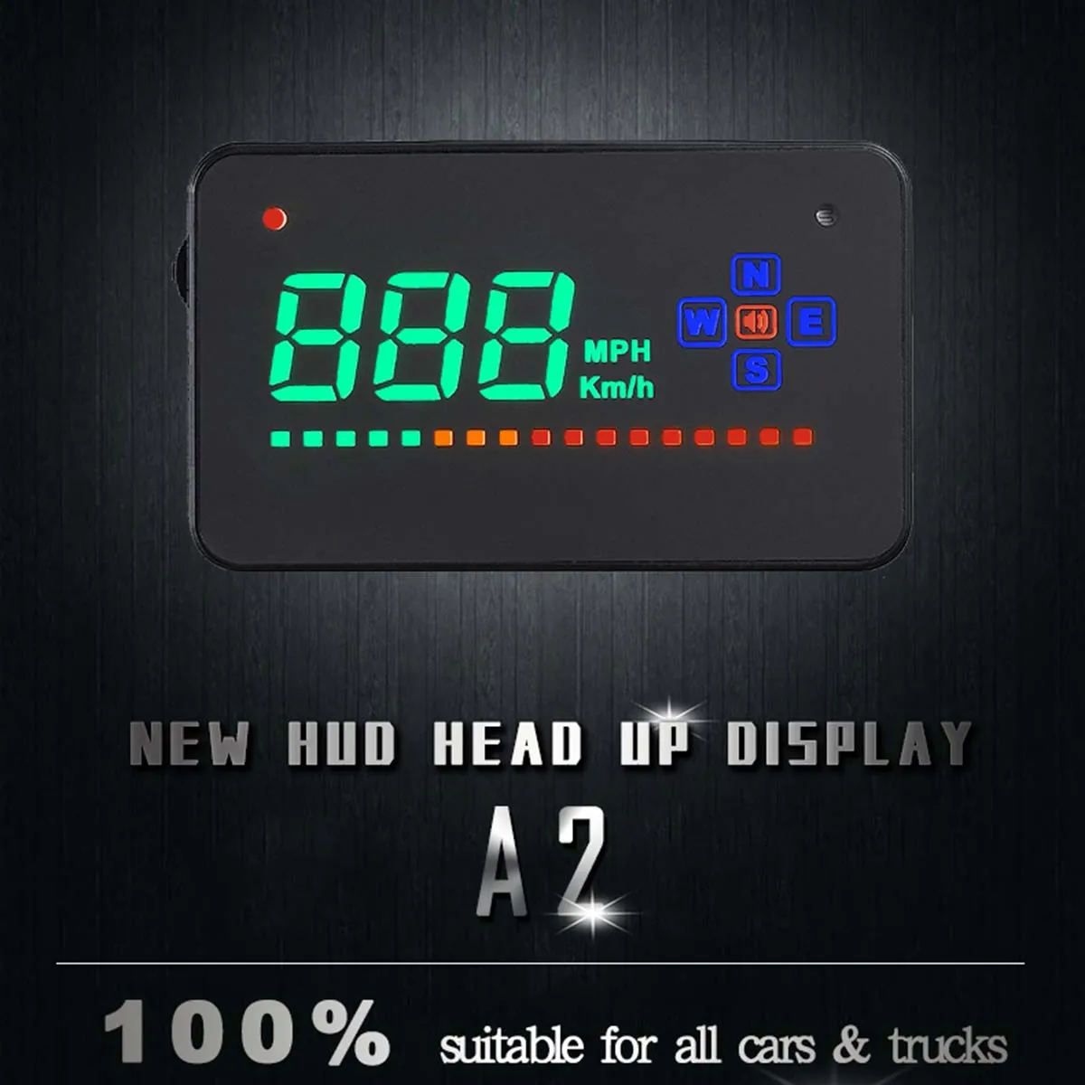 Универсальный Автомобильный дисплей HUD спидометр миль/км/ч превышение скорости